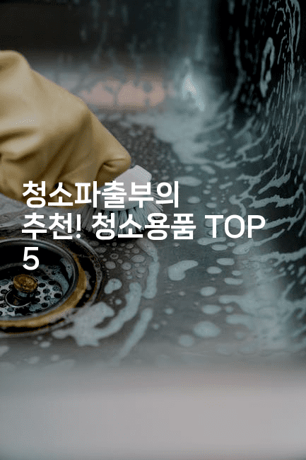 청소파출부의 추천! 청소용품 TOP 5-해피팁