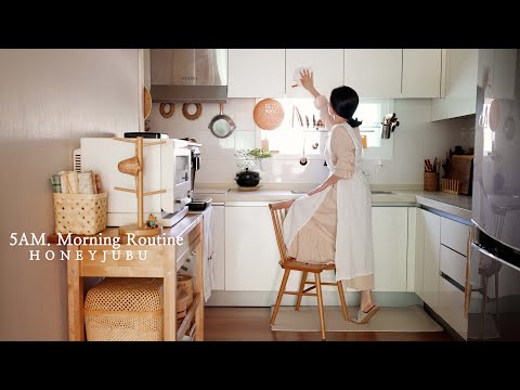 새벽 5시에 시작되는 부지런한 모닝 루틴 / 매일 깨끗한 주방, 거실 청소 루틴 / Clean with Me / Morning routines