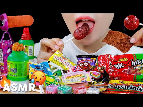 ASMR Mexican Candy Eating Sounds | 멕시코 불량식품 먹방 | MINEE EATS