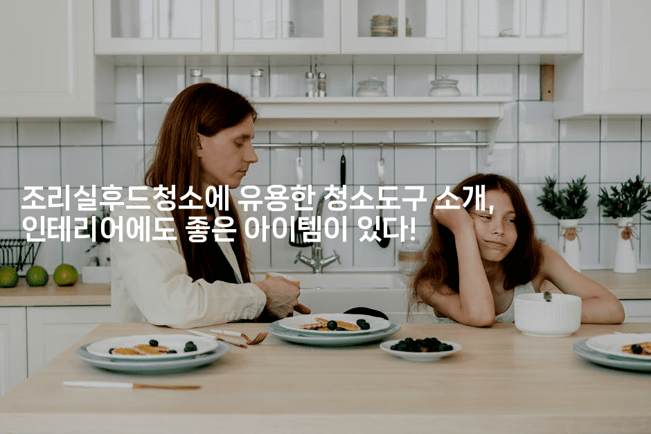 조리실후드청소에 유용한 청소도구 소개, 인테리어에도 좋은 아이템이 있다!-해피팁