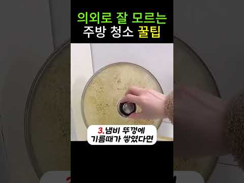 의외로 잘 모르는 주방 청소 꿀팁